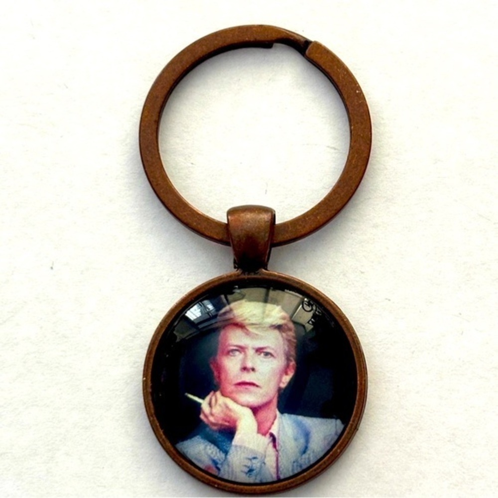 David Bowie Retro Keychain, NWT, Handmade